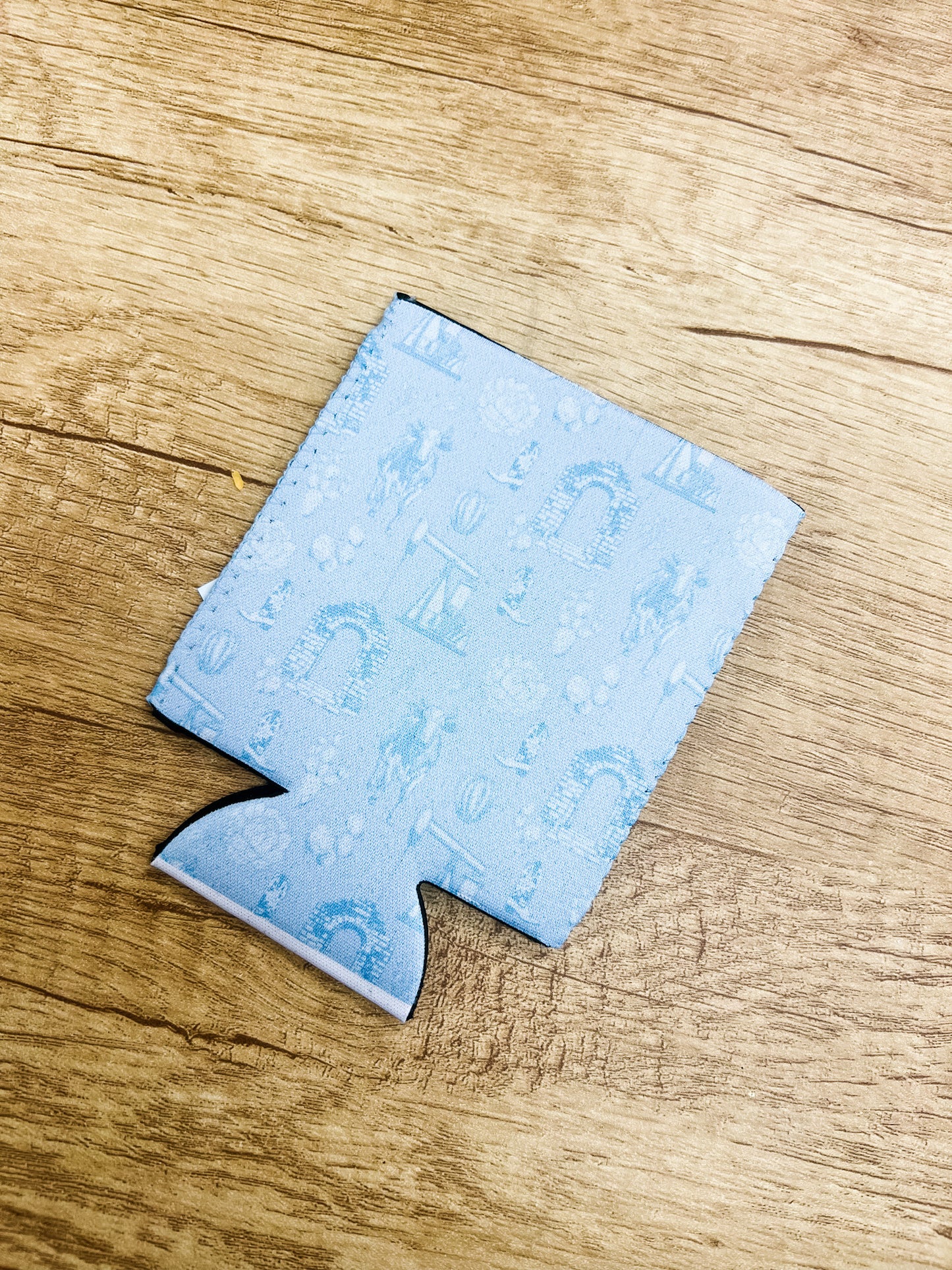 Graham Toile Blue & White Can Koozie