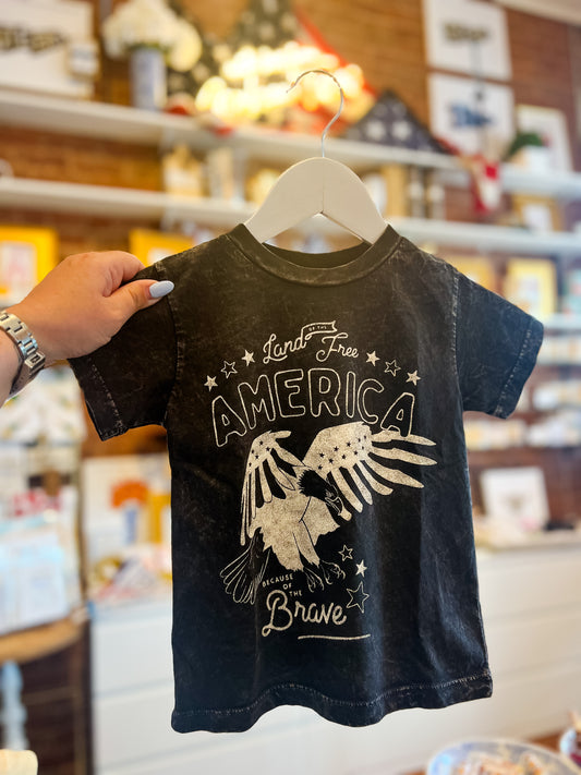 LAND OF THE FREE Toddler Graphic Top