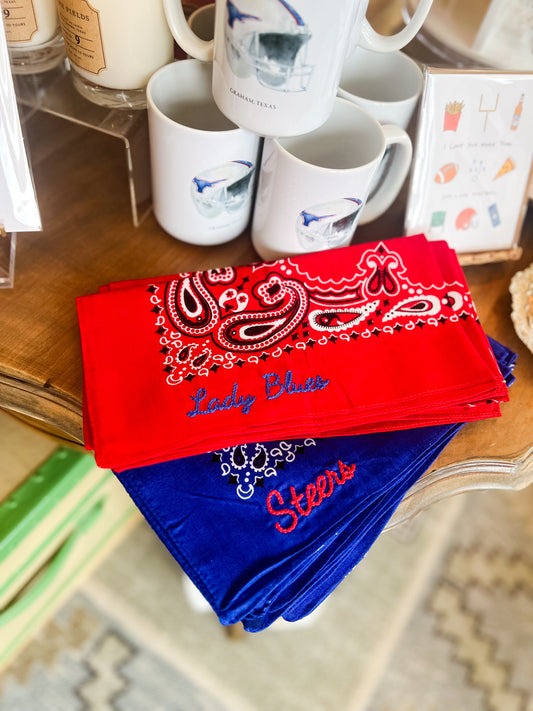 Chain Stitched Bandanas | Graham
