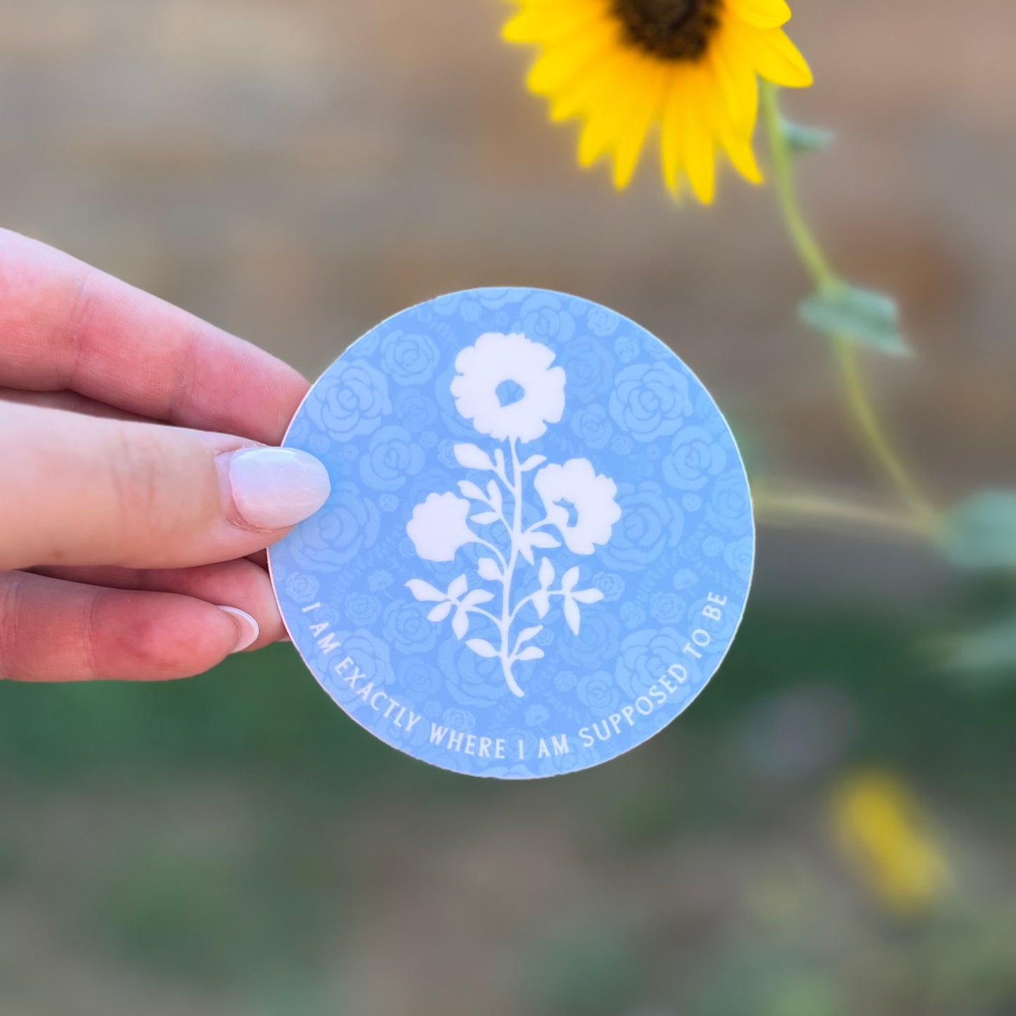 Motivational Flower Sticker