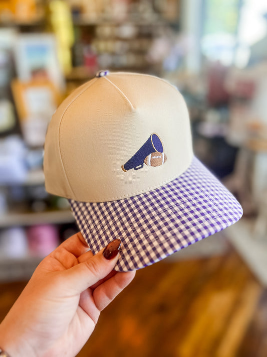 Megaphone & Football Hat