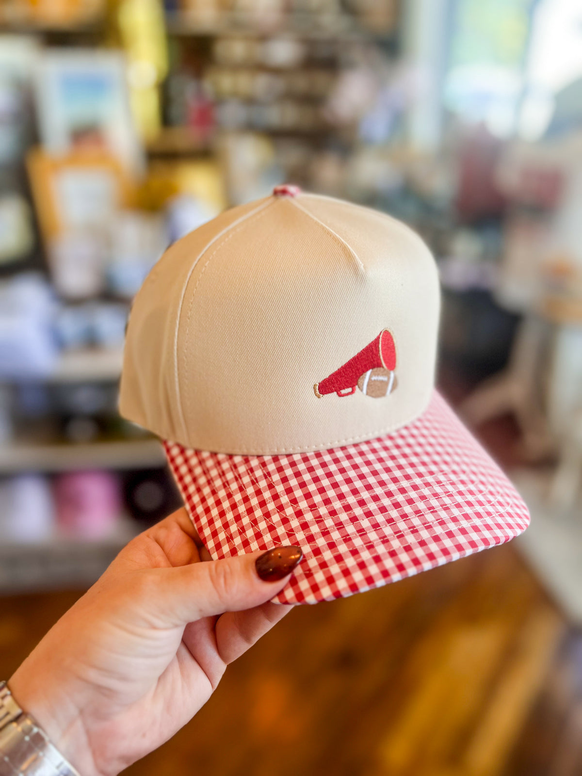 Megaphone & Football Hat