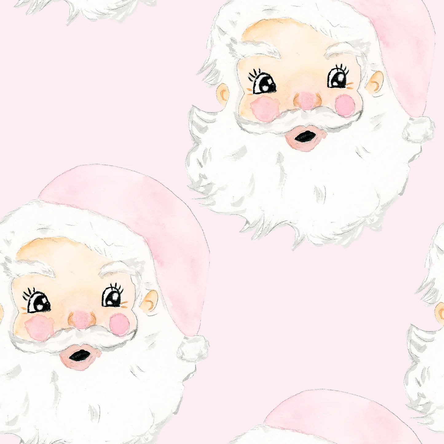 Beau Bottles Limited Edition Watercolor Pink Santa - Made For Veuve