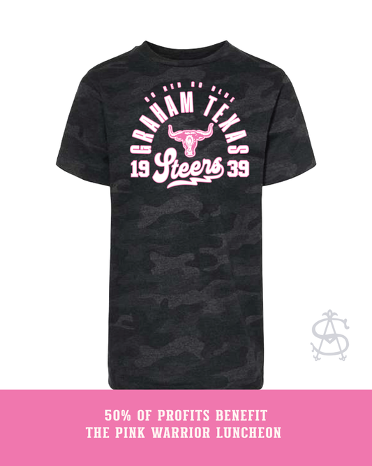 Youth Camo Pink Out Tee