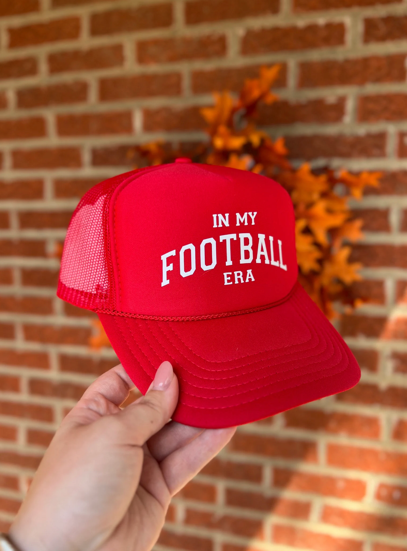 Red Football Era Trucker