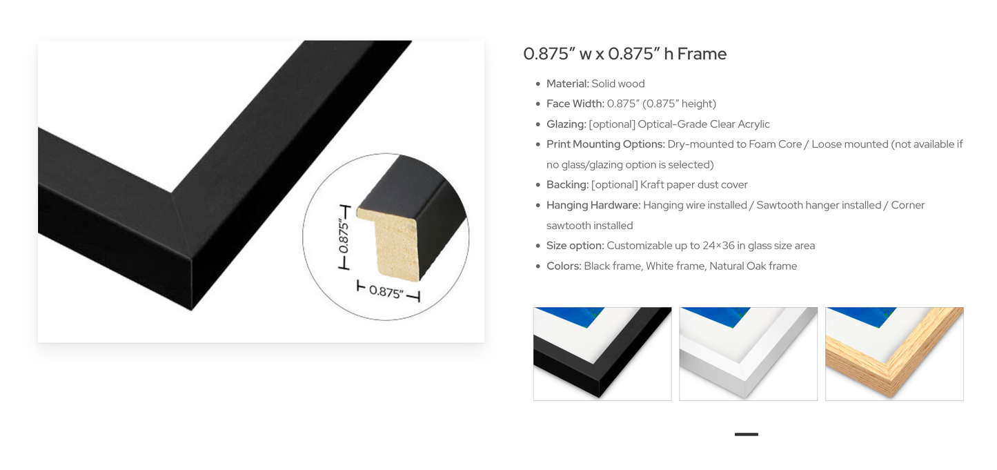 Custom Framed Building Watercolor | Choose your Frame Finish
