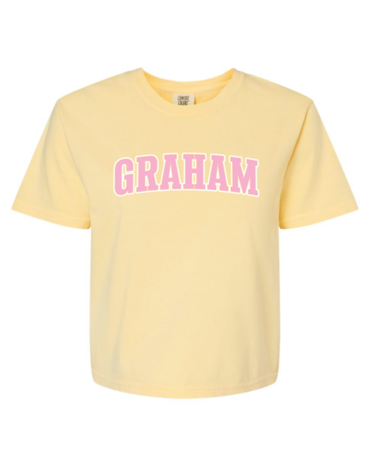 Butter Yellow Graham Comfort Colors Boxy Tee