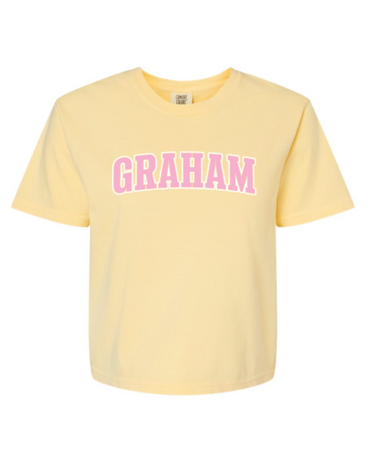 Butter Yellow Graham Comfort Colors Boxy Tee