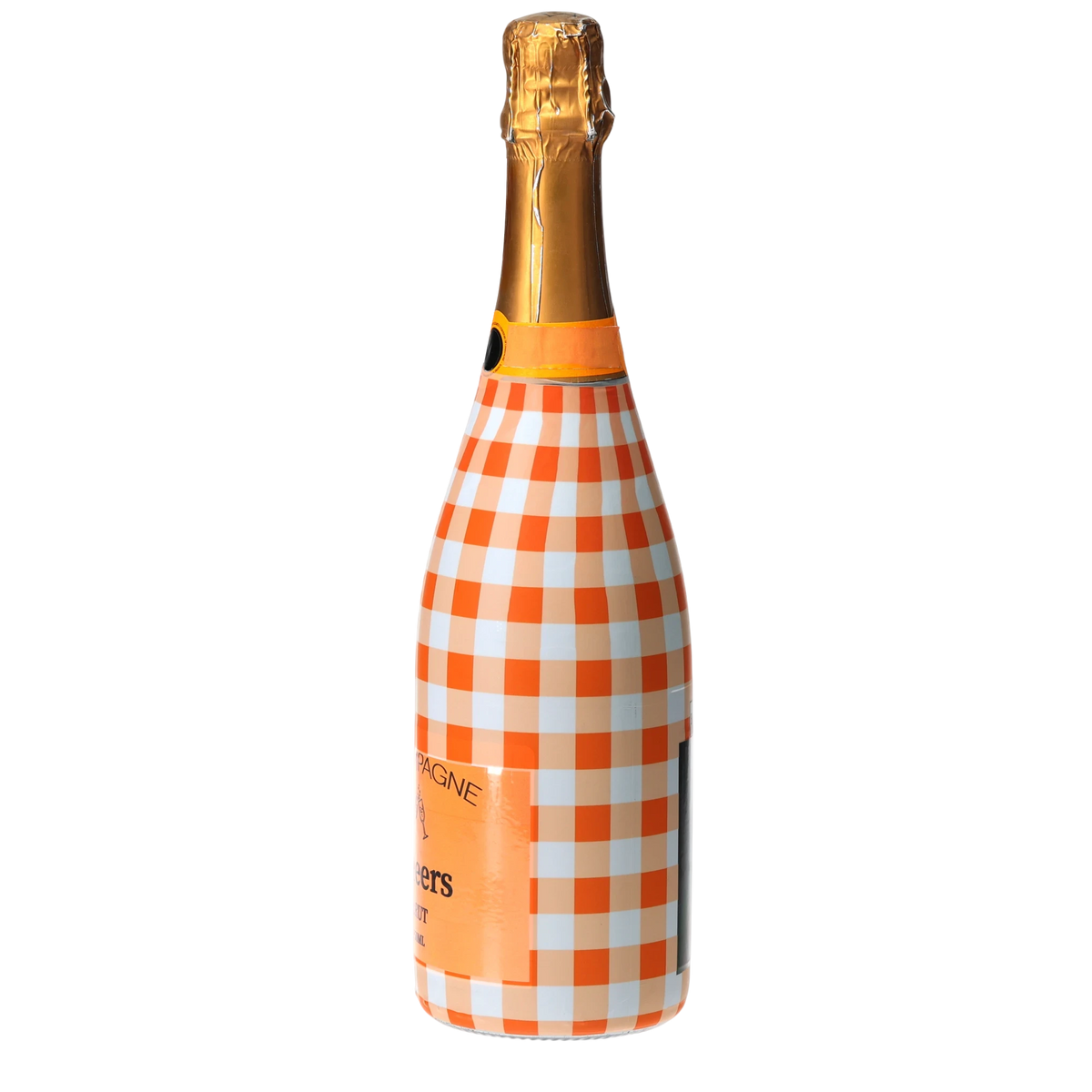 Orange & White Gingham  Champagne