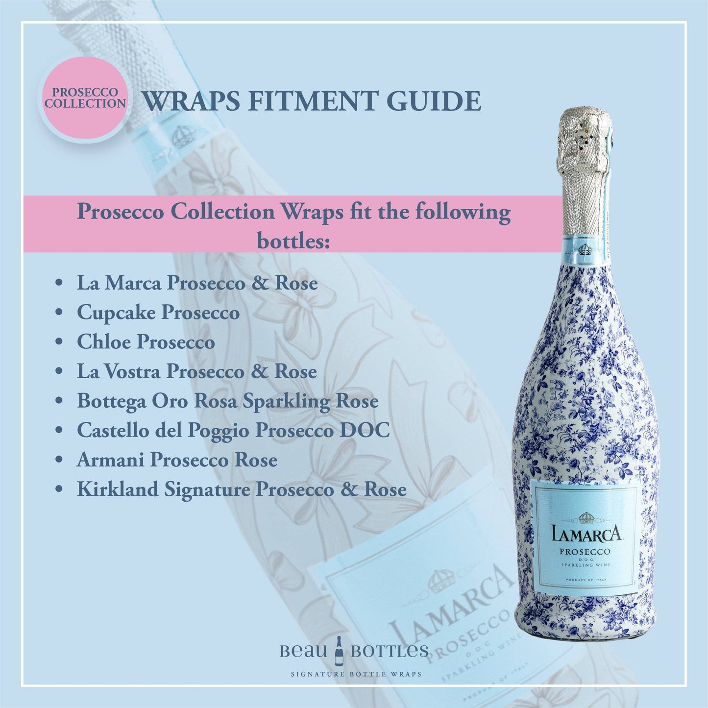 Beau Bottles Black and Gold Graduation - Prosecco Collection