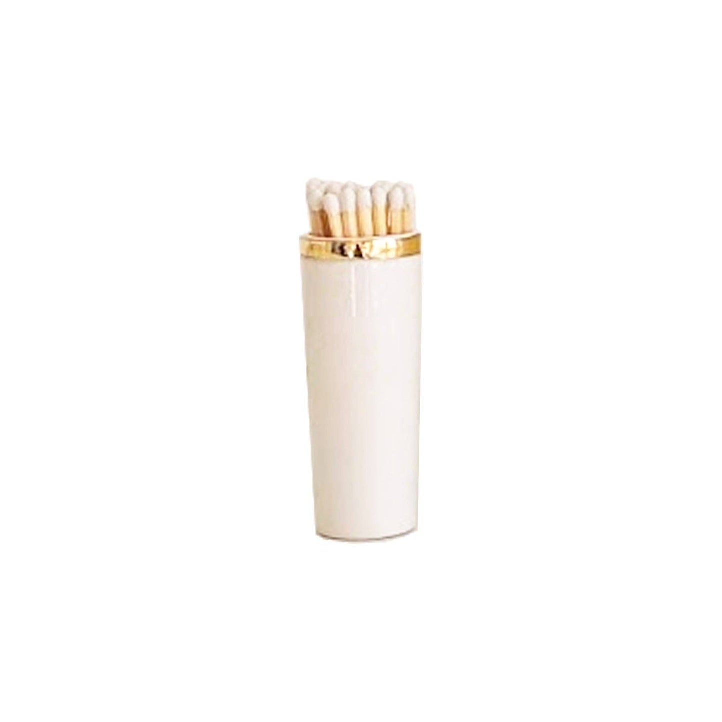 Solid Match Holder/ Striker with Gold Accent: Hydrangea Blue