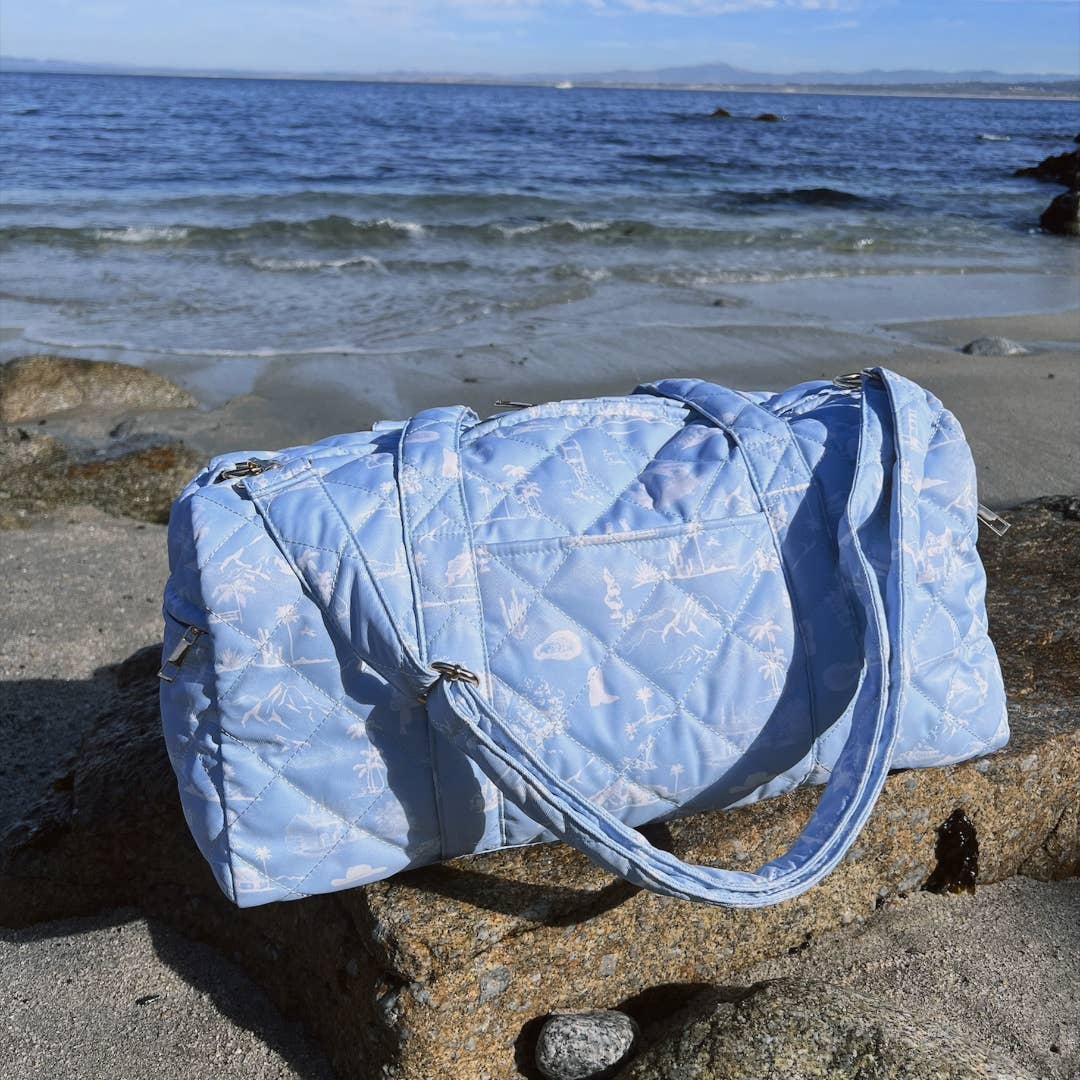 Toile Coastal Cowboy Duffle Bag