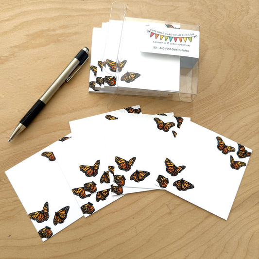 Monarch Butterflies: Cute Little 3x3 Pint Size Notes