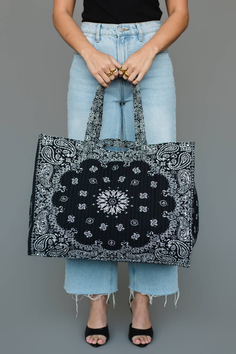Black Bandana Tote