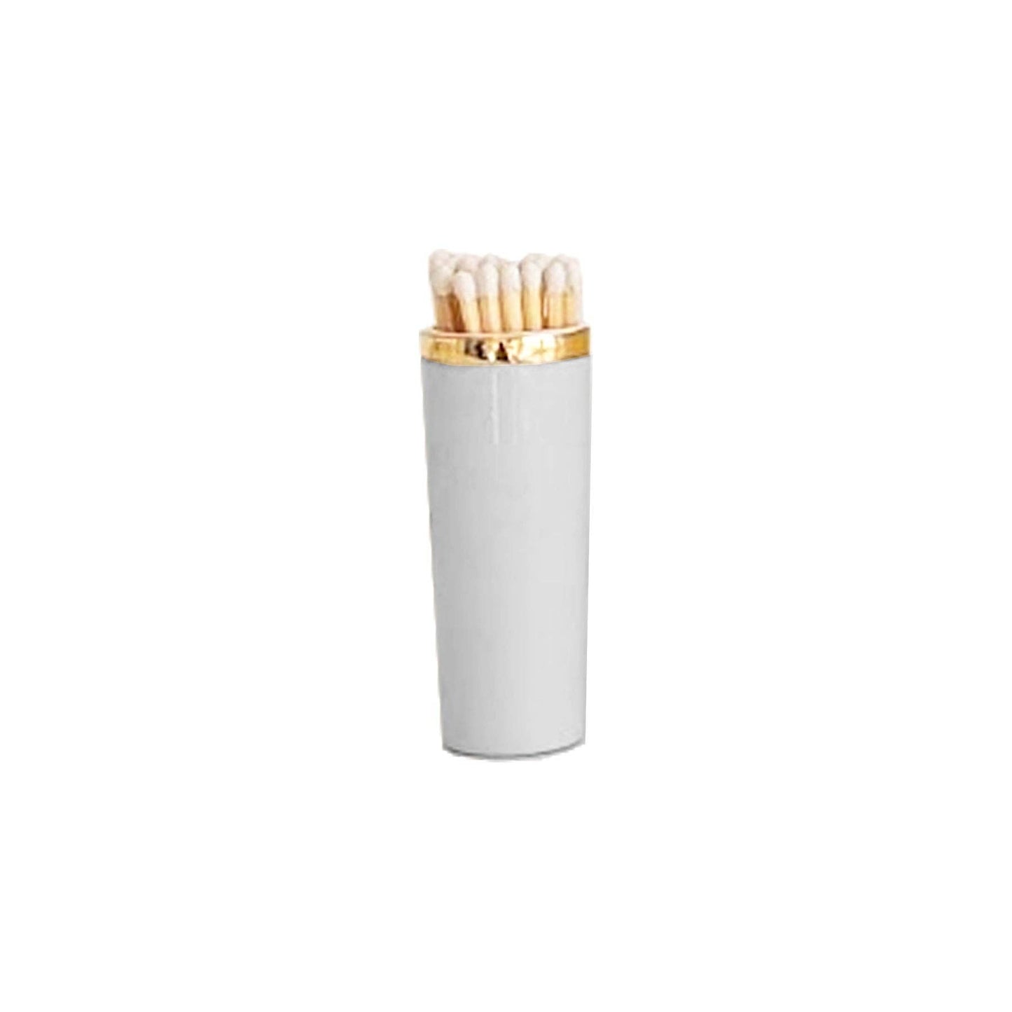 Solid Match Holder/ Striker with Gold Accent: Hydrangea Blue
