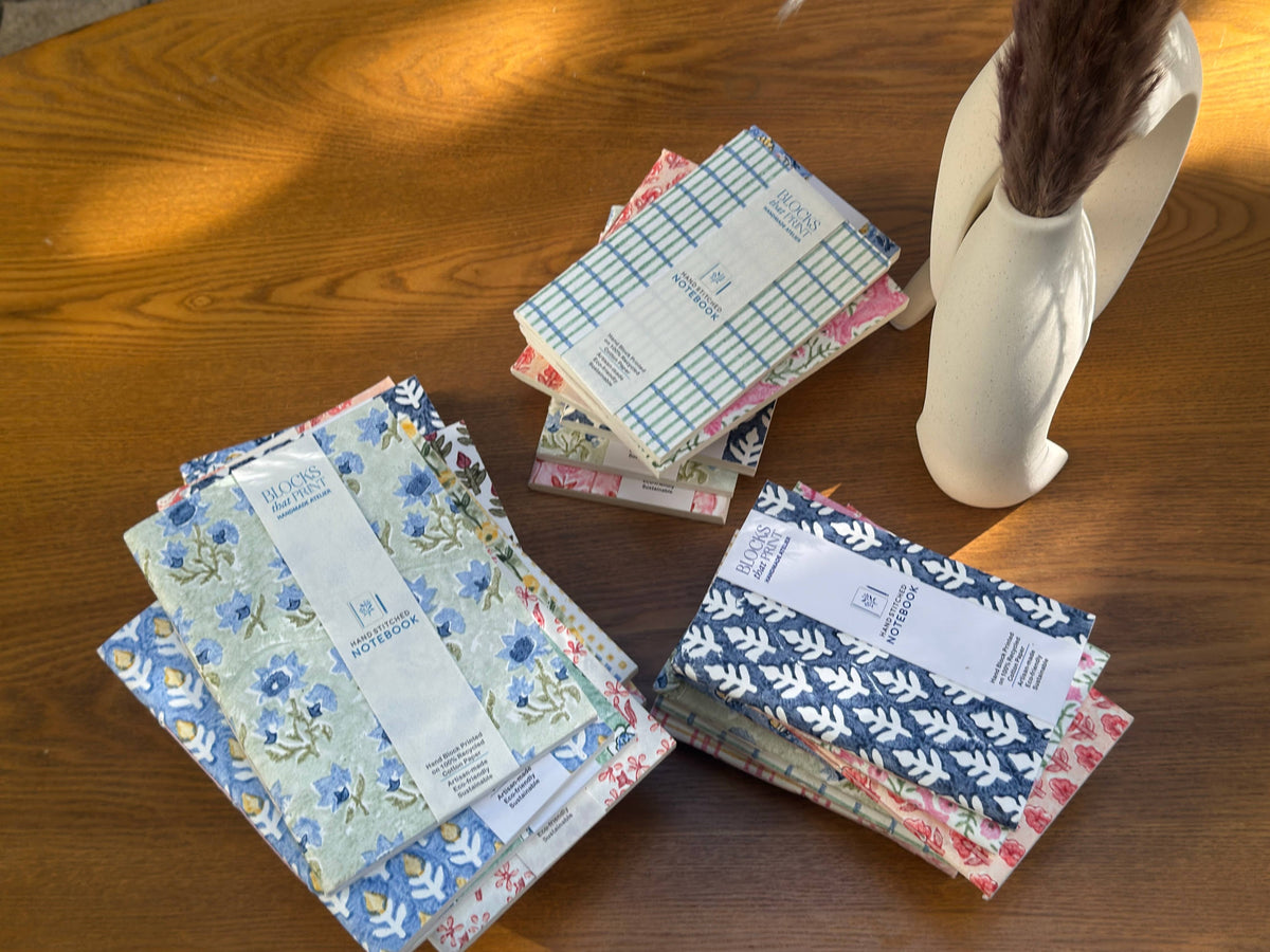 Green Buti Hand Block Printed Journals
