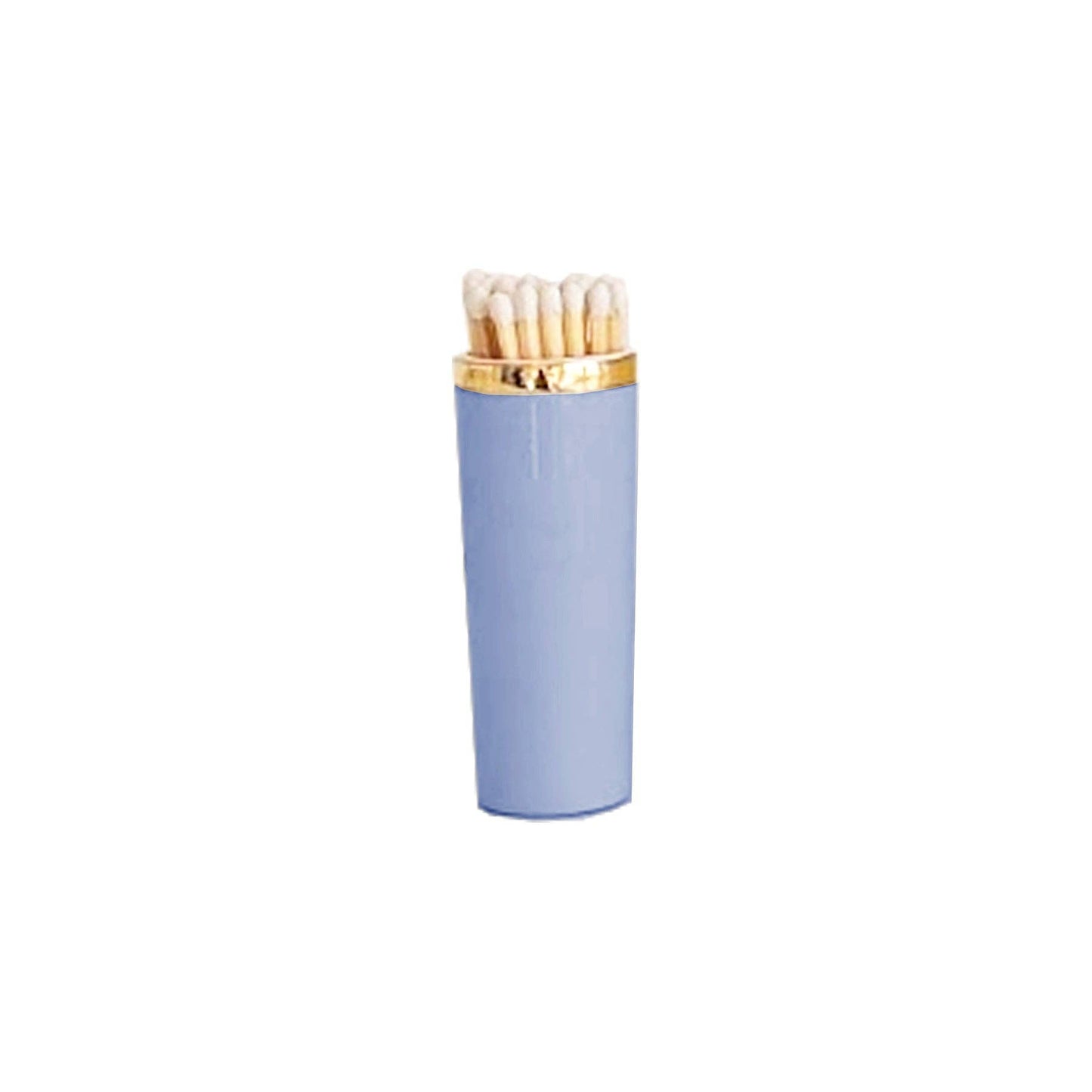 Solid Match Holder/ Striker with Gold Accent: White
