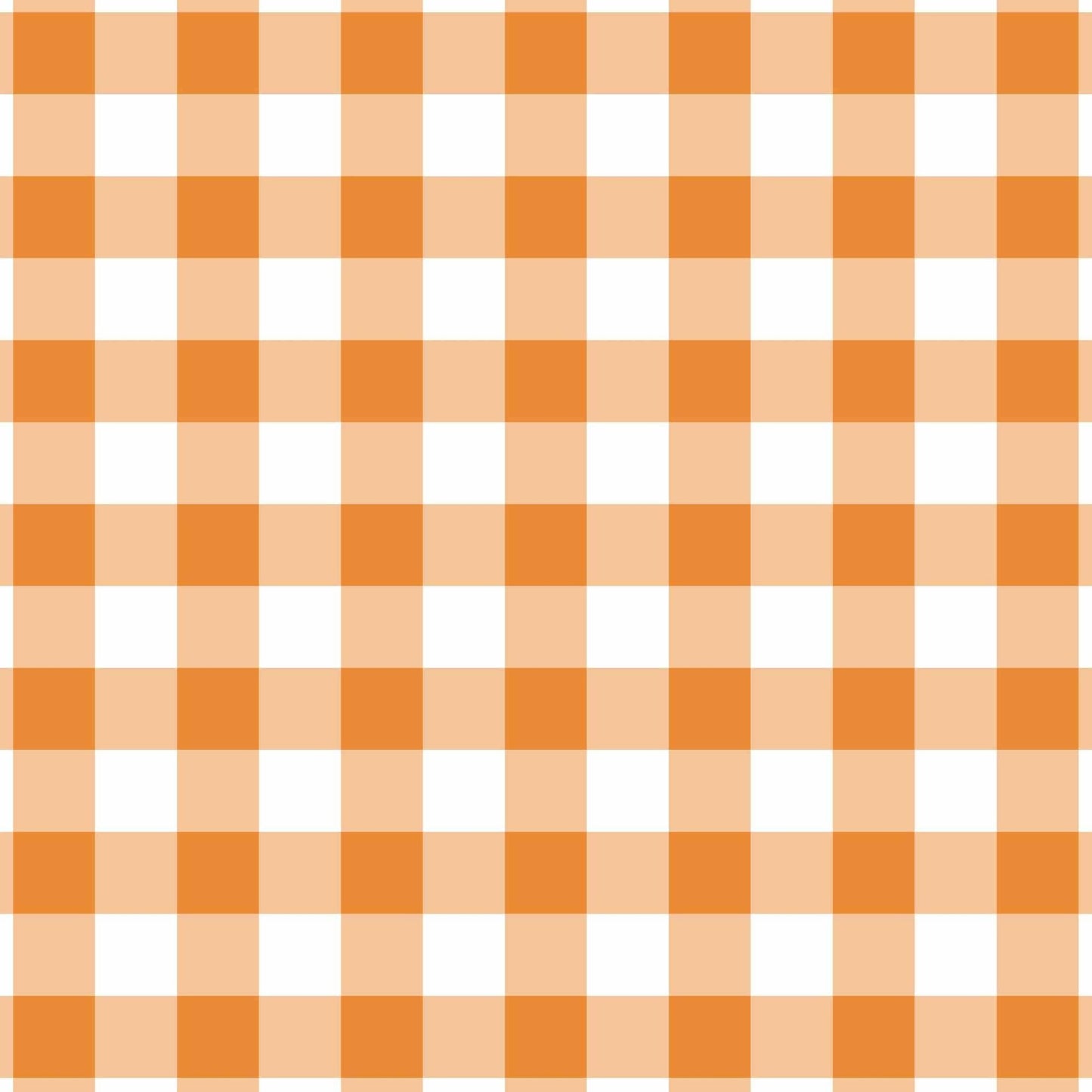 Orange & White Gingham  Champagne