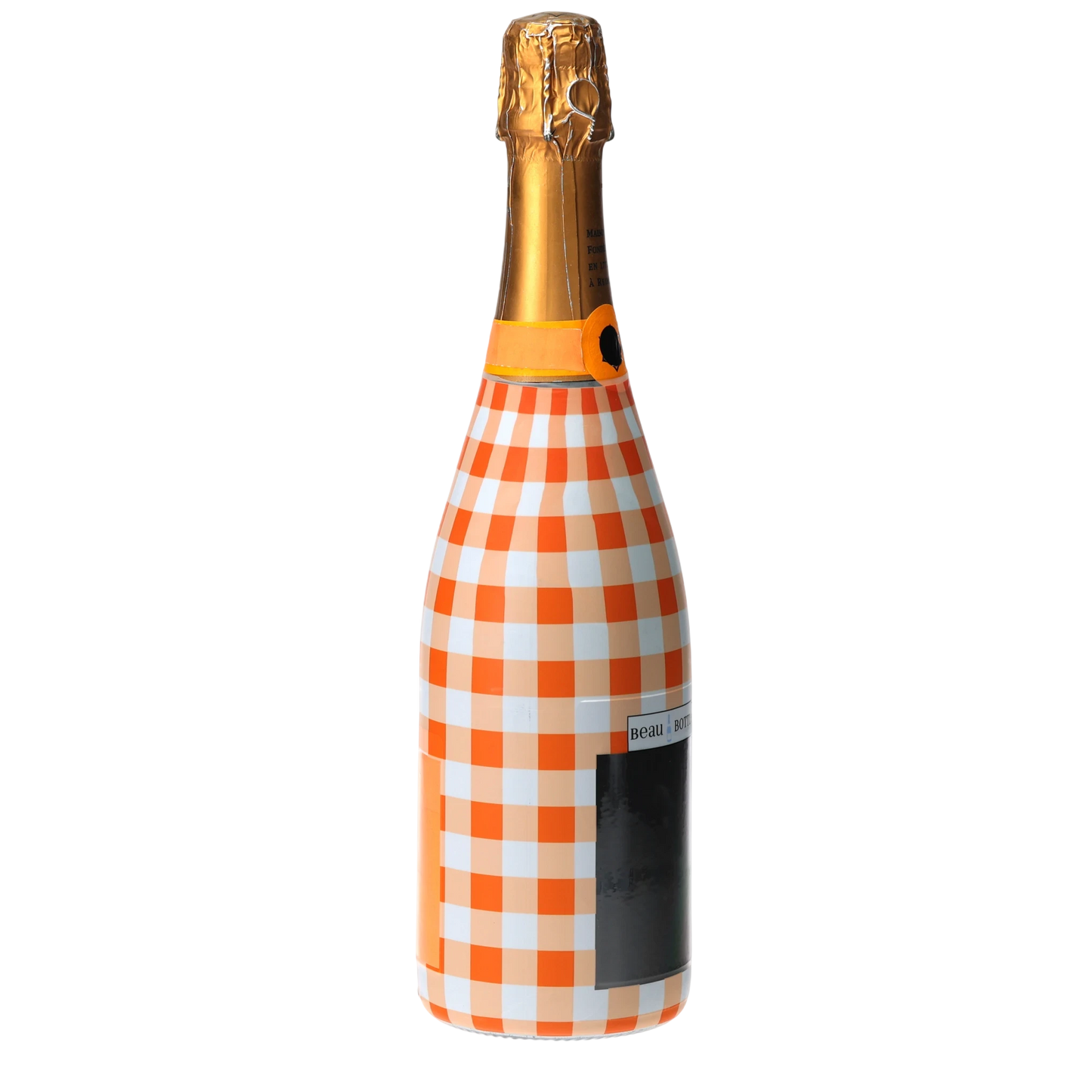 Orange & White Gingham  Champagne
