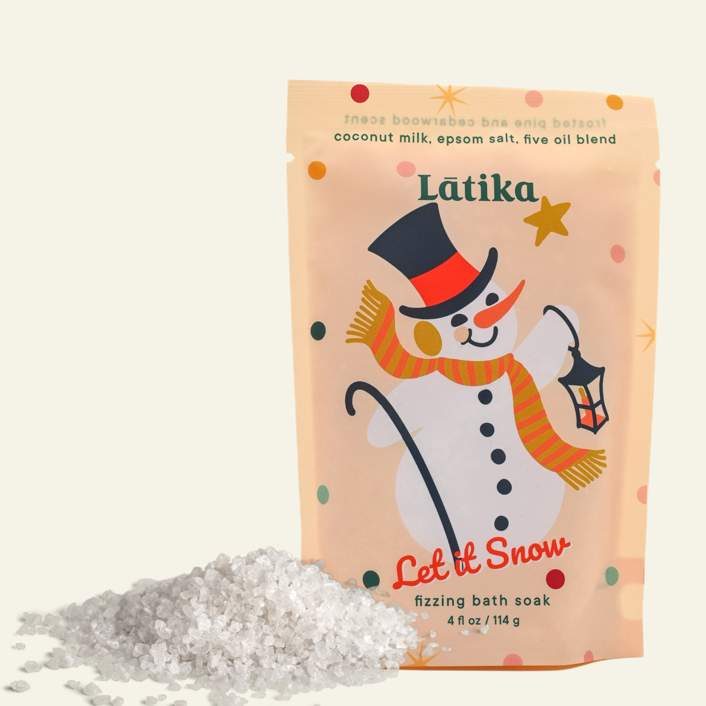 Snowman Fizzing Bath Soak | Christmas Stocking Stuffer