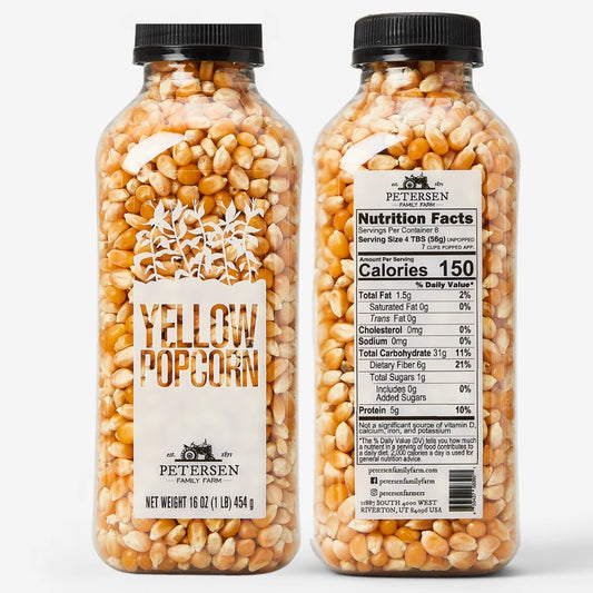 Yellow Popcorn Kernels | 16 oz | Non-GMO Organic Fun!