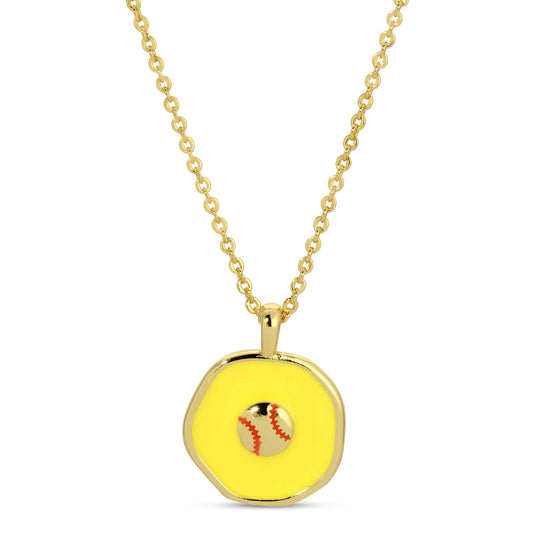 Home Run! Softball Pendant Necklace