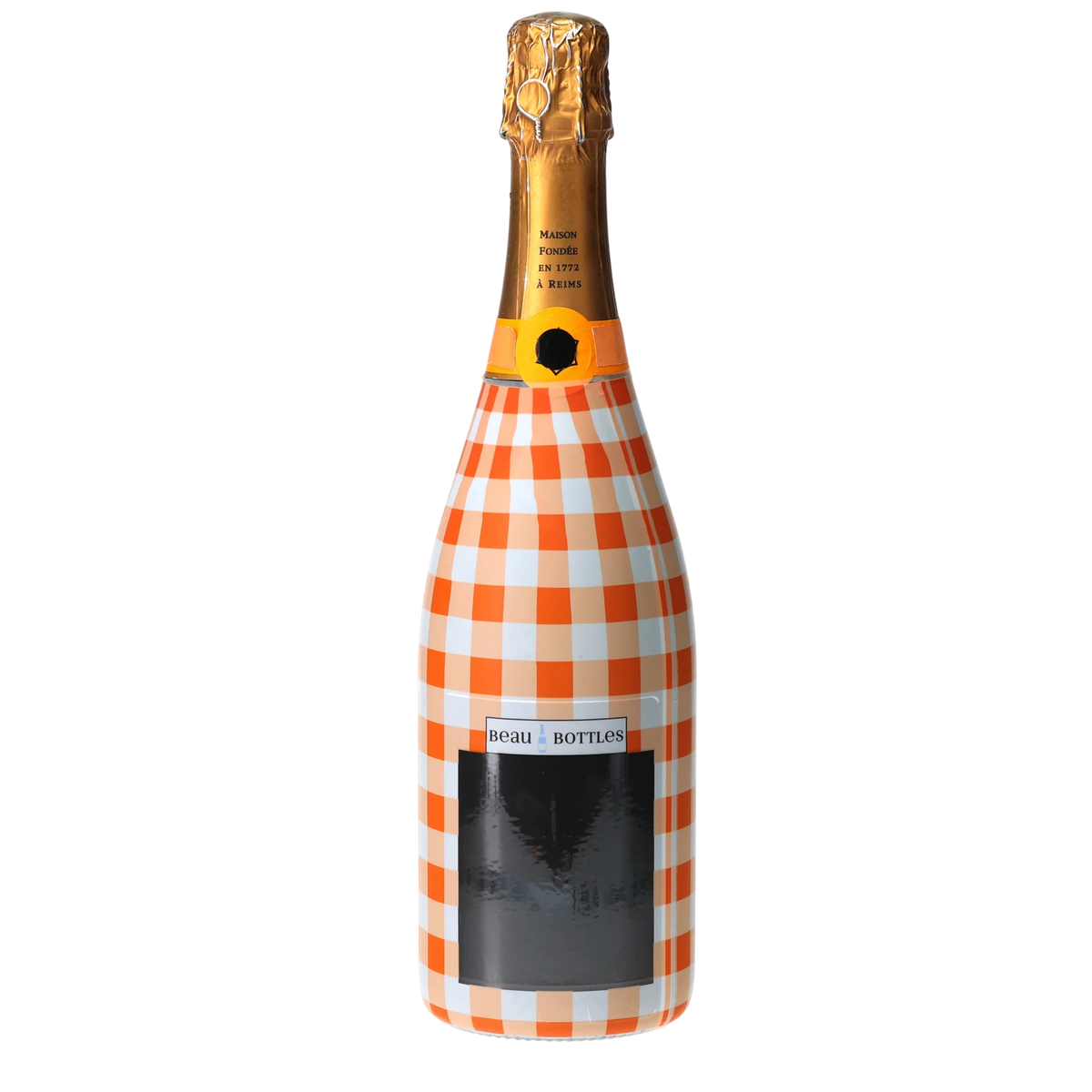 Orange & White Gingham  Champagne