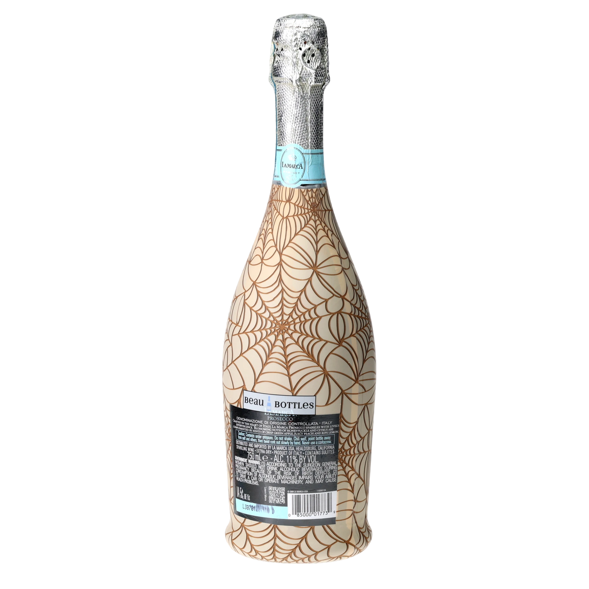 Autumn Web Prosecco Bottle Wrap