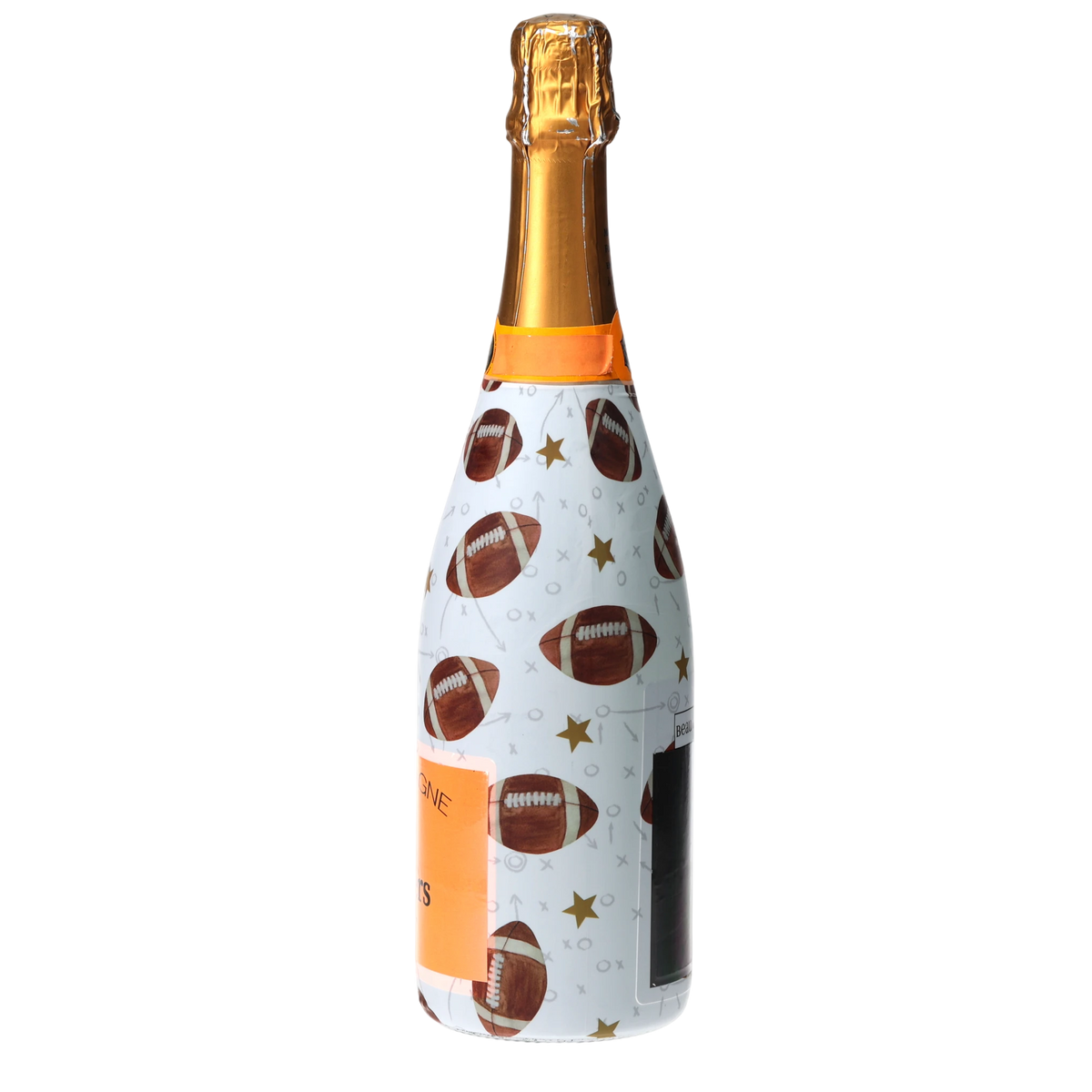 Footballs Champagne Bottle Wrap