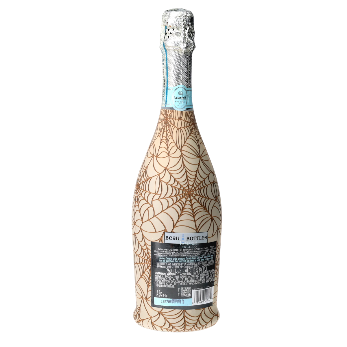 Autumn Web Prosecco Bottle Wrap