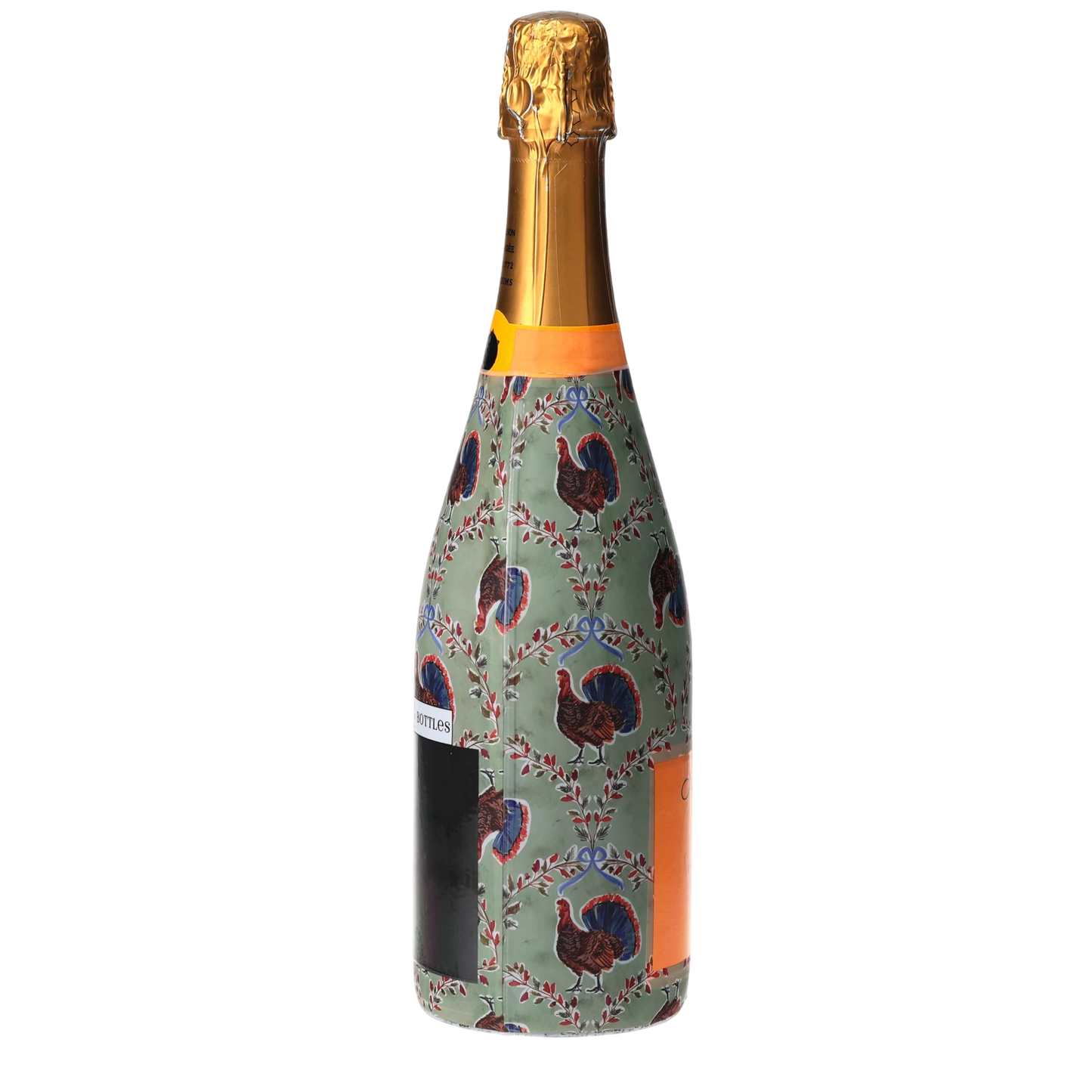 Autumn Turkey Trellis Champagne Bottle Wrap