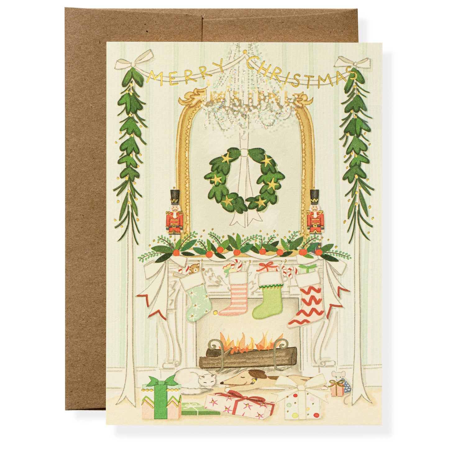 Holiday by the Fire Greeting Card | Karen Adams Designs