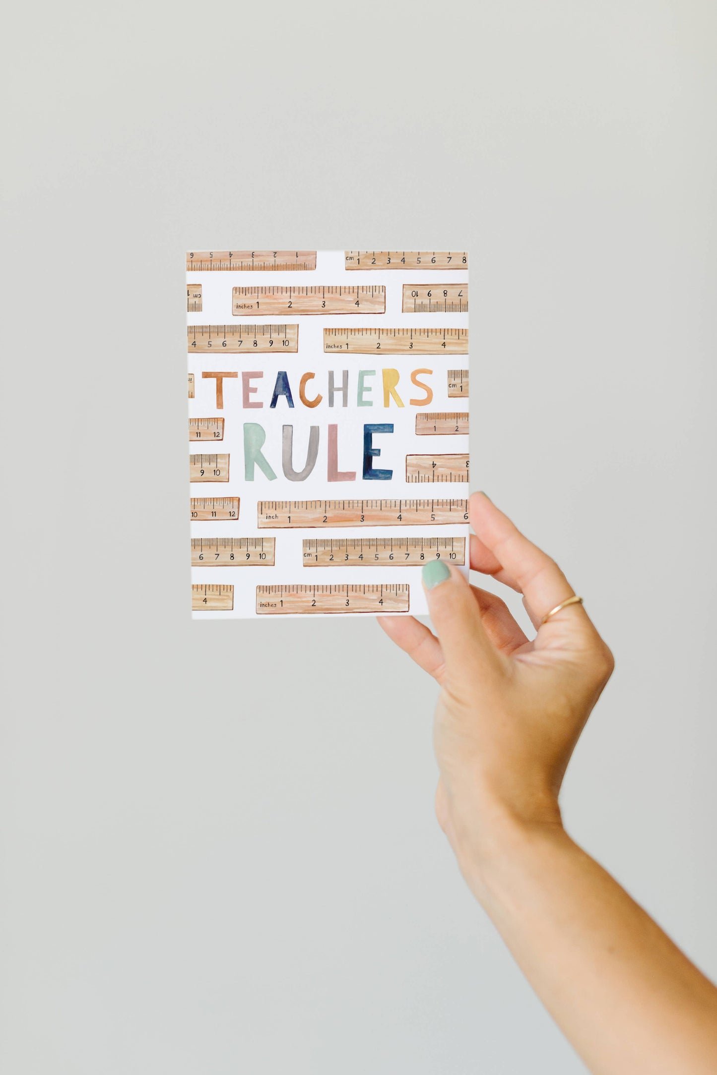 Teachers Rule Greeting Card