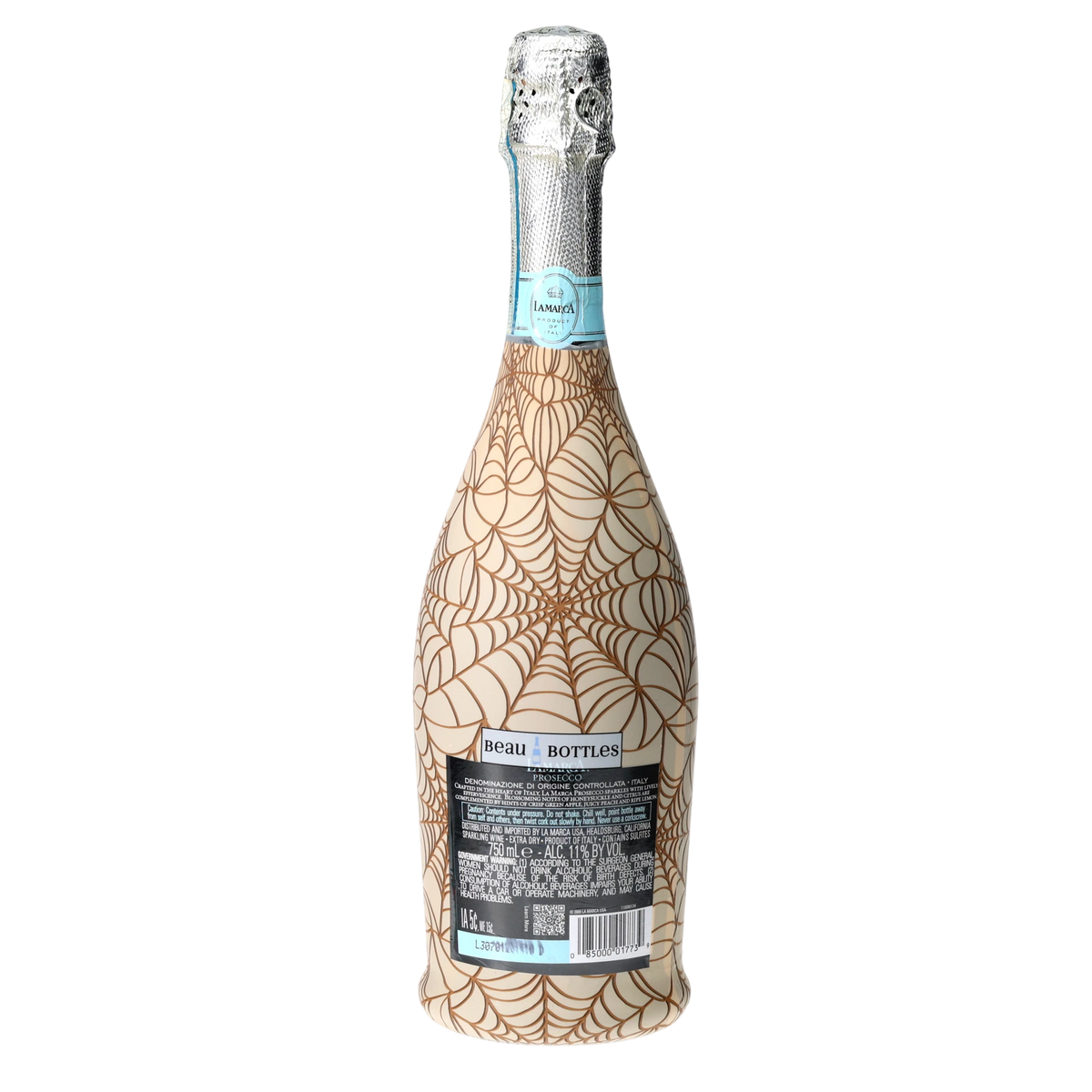 Autumn Web Prosecco Bottle Wrap