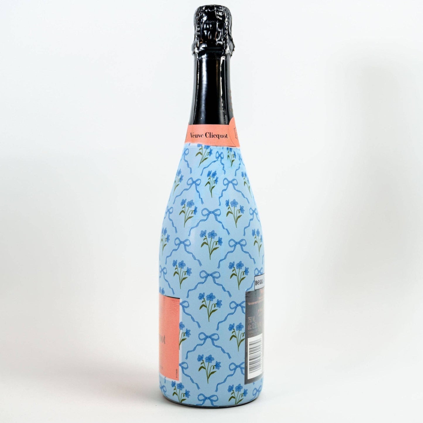 Beau Bottles Blue Bows and Blossoms - Champagne Collection