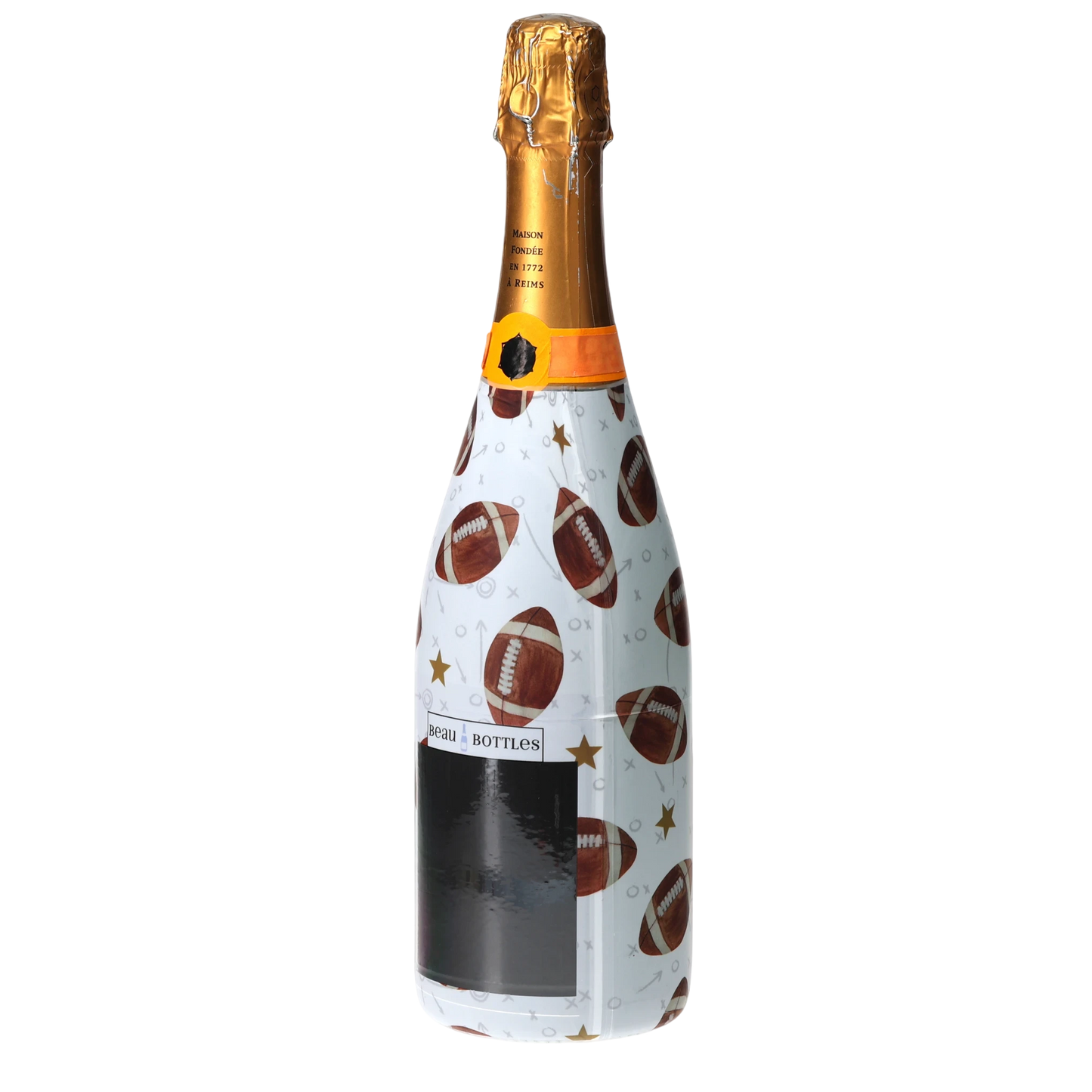 Footballs Champagne Bottle Wrap