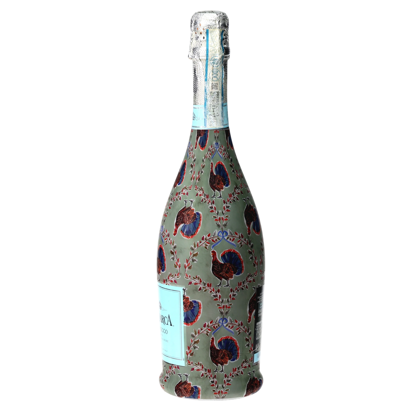Autumn Turkey Trellis Prosecco Bottle Wrap