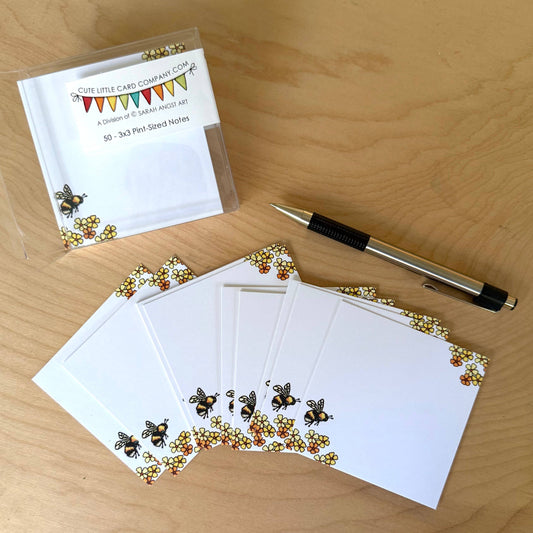 Bumble Bee: Cute Little 3x3 Pint Size Notes