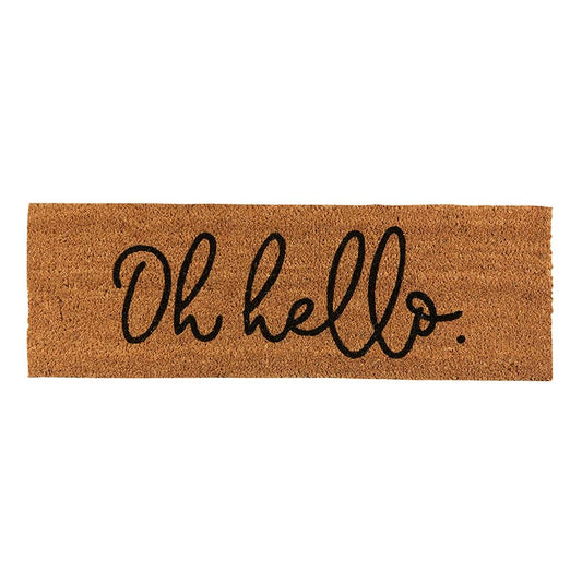 "Oh hello." Script Doormat