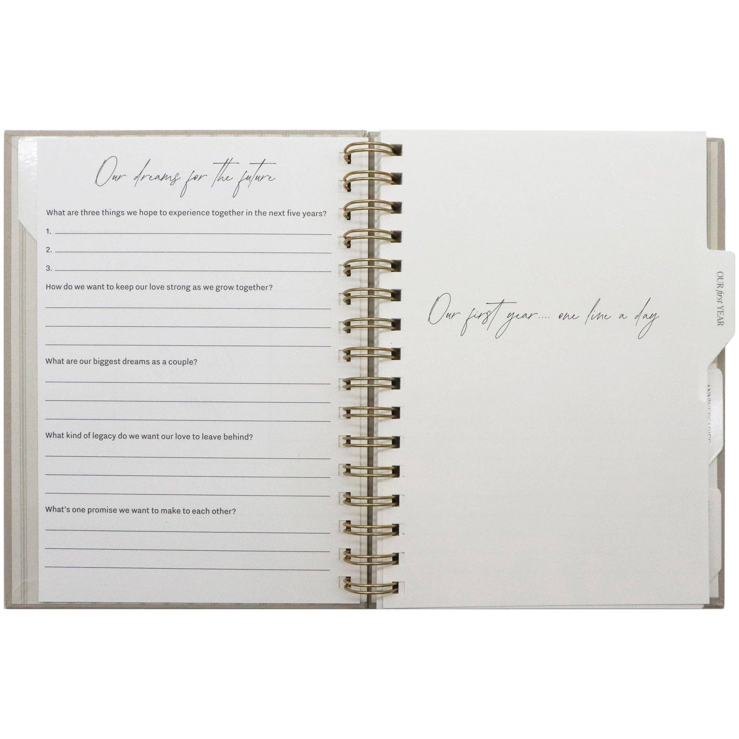 *NEW* Newlywed One Line A Day Prompted Journal - Wedding