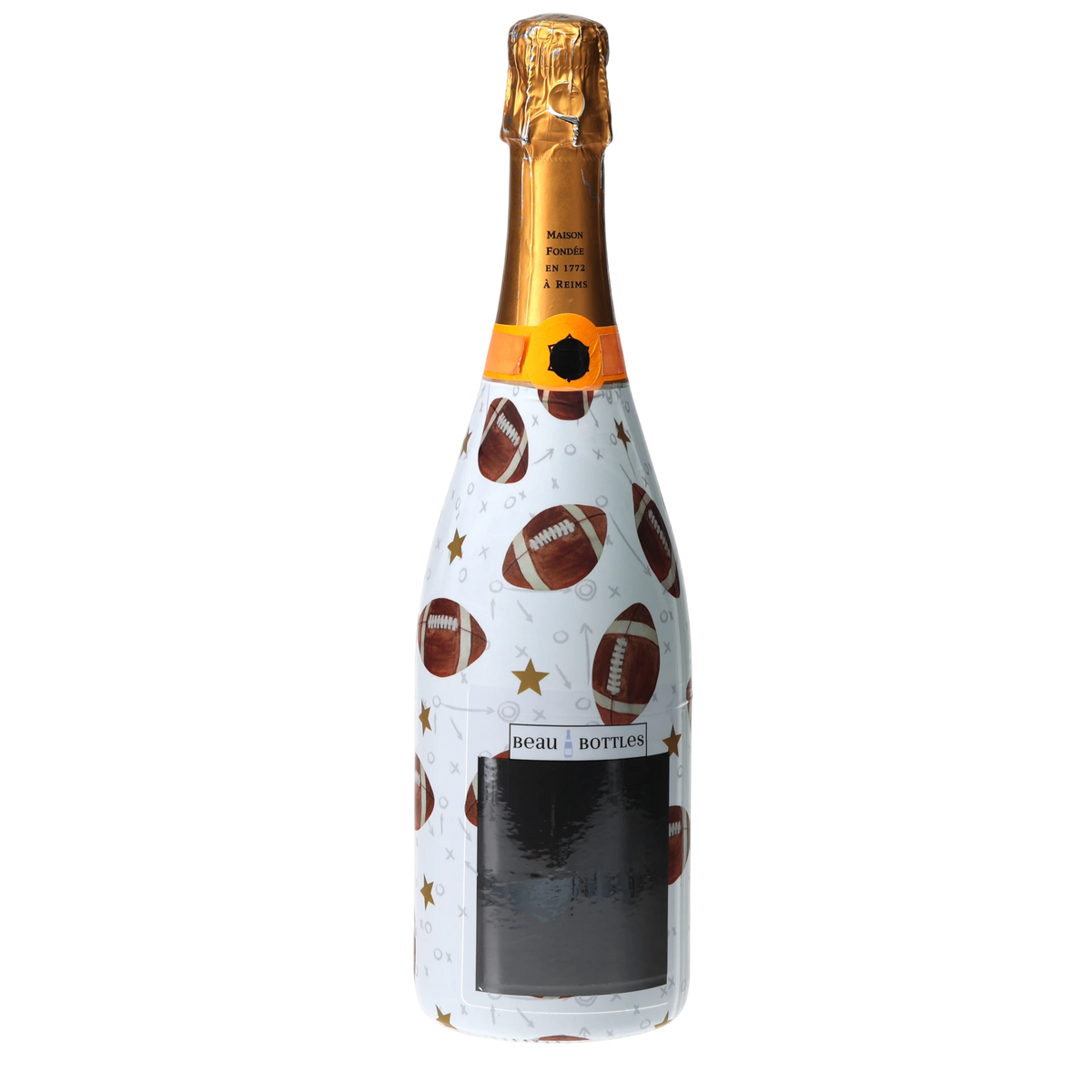 Footballs Champagne Bottle Wrap