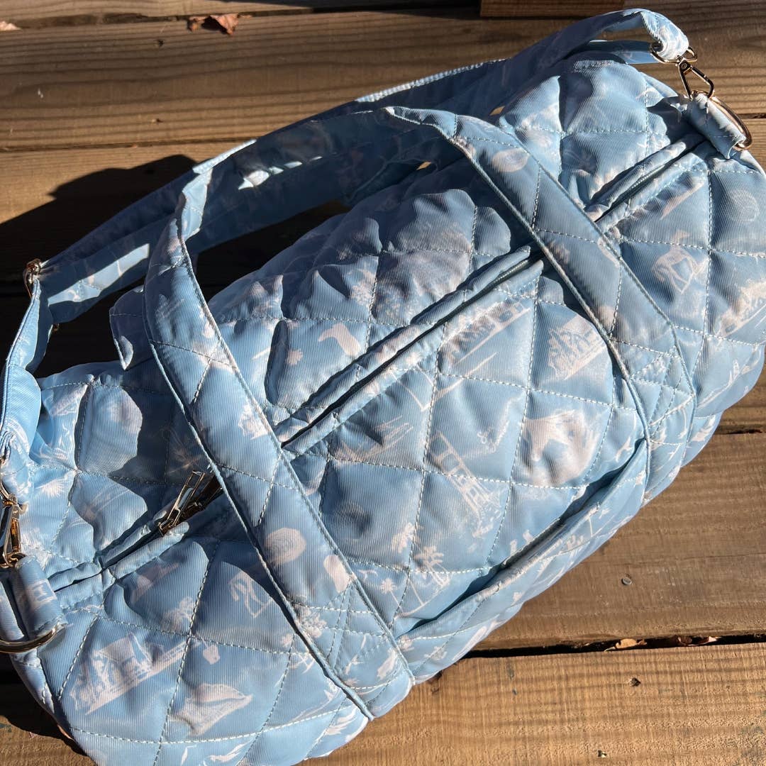 Toile Coastal Cowboy Duffle Bag