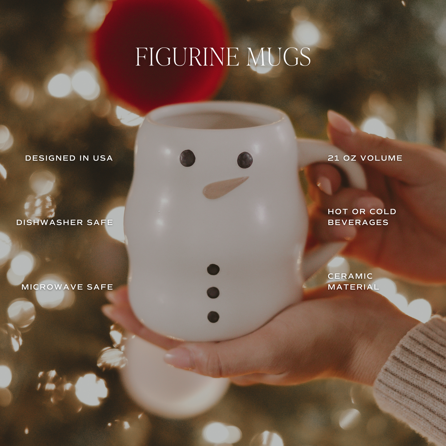 Snowman Coffee Mug | 21 oz