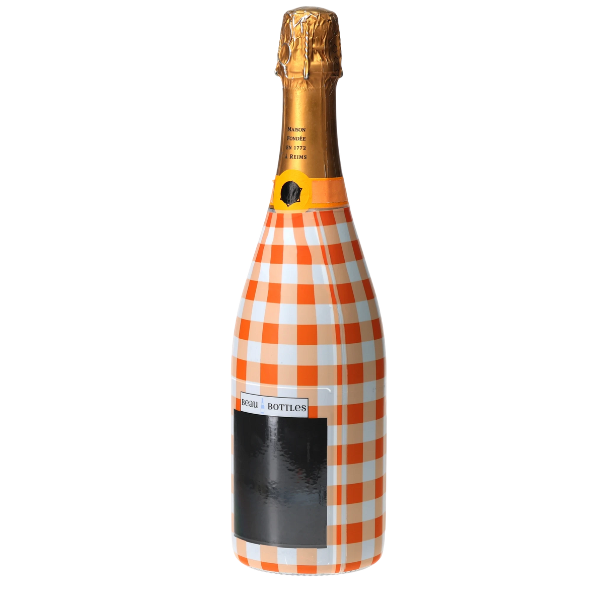 Orange & White Gingham  Champagne