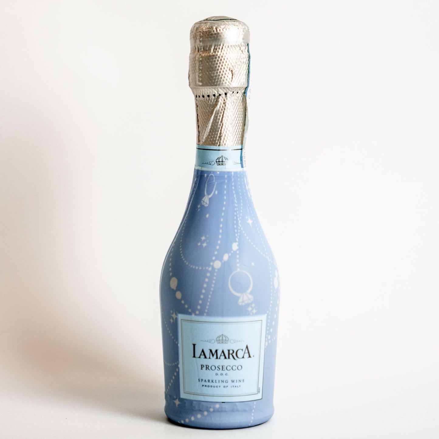 Beau Bottles Blue Pearls and Prosecco - MINI Prosecco Collection - Six Pack